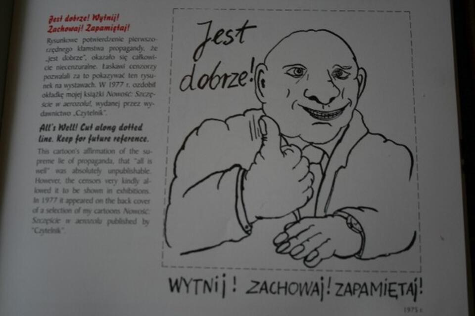 Rysunek Andrzej Krauzego z książki "Gdy rozum śpi... Rysunki Andrzeja Krauzego 1970-1089"