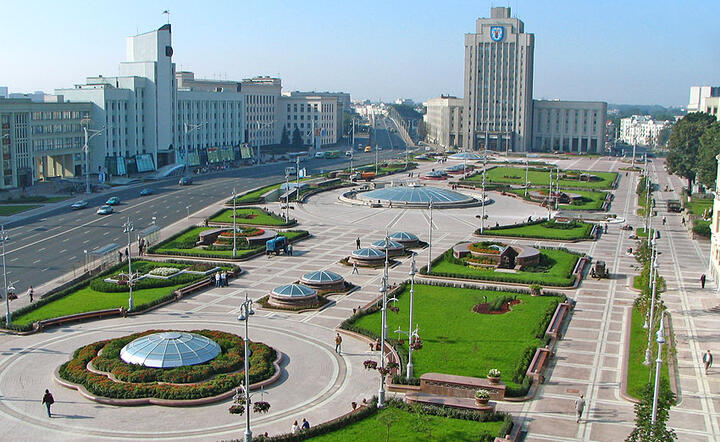 Plac Niepodległości w Mińsku, stolicy Białorusi, fot. www.freeimages.com