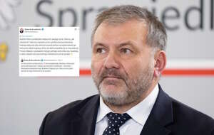 Na zdjęciu Waldemar Żurek oraz wpis Adama Andruszkiewicza (screen z X) / autor: Fratria/X-Adam Andruszkiewicz (screen)