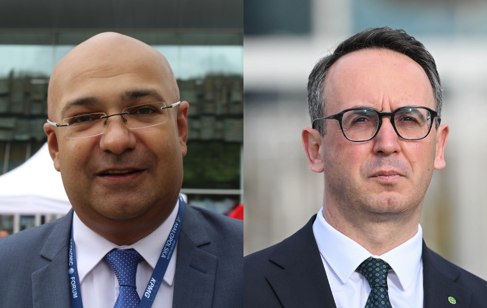 Alvin Gajadhur i Dariusz Klimczak / autor: Fratria/PAP/Marcin Obara