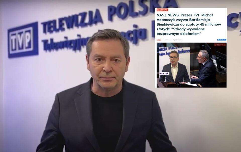 Prezes TVP Michał Adamczyk / autor: YouTube/Michał Karnowski/screenshot wPolityce.pl