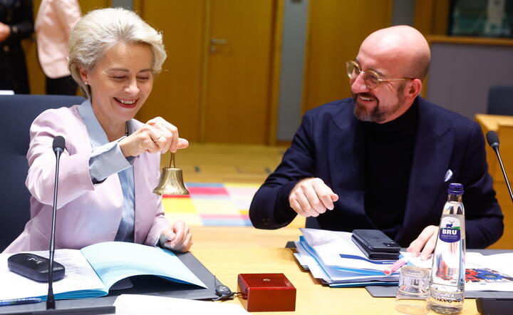 przewodnicząca KE Ursula von der Leyen i przewodniczący Rady Europejskiej Charles Michel / autor: fotoserwis PAP