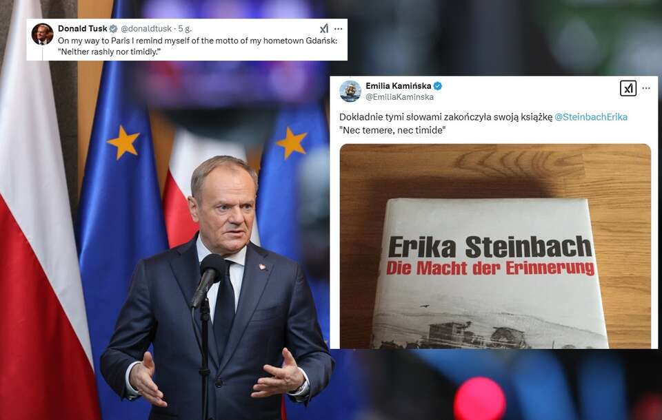 Tusk wziął na sztandar to samo motto co Steinbach