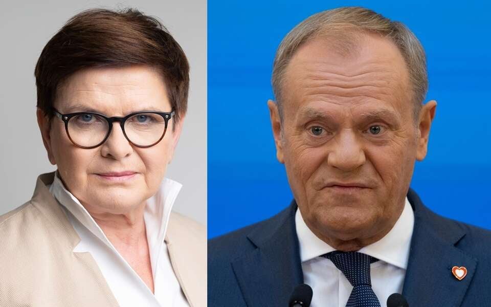 Beata Szydło/Donald Tusk / autor: Fratria