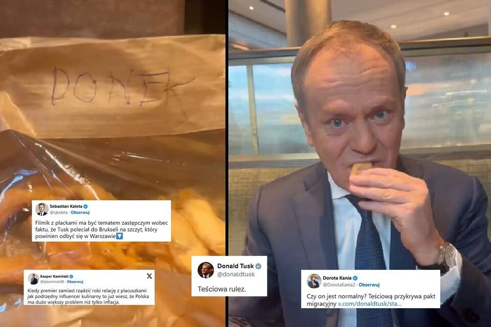 To nie żart! Tusk chwali się... placuszkami od teściowej