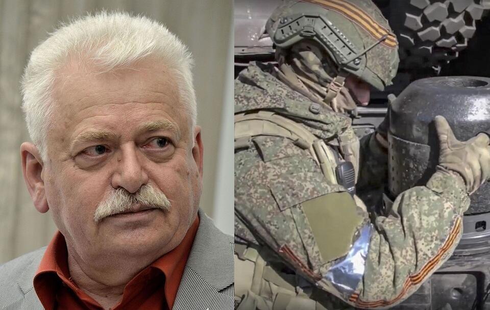 Prof. Romuald Szeremietiew/Rosyjski żołnierz / autor: Adrian Grycuk/CC/Wikimedia Commons/PAP/EPA