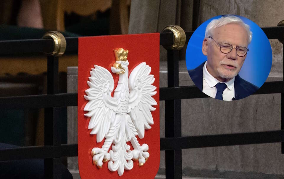 Loża prezydencka w Sejmie, w miniaturze zdj. prof. M.Safjana / autor: Fratria, YouTube/TVP Info