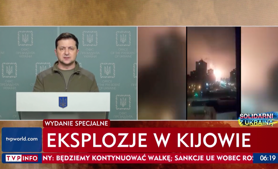 Orędzie prezydenta Ukrainy  / autor: TVP INFO