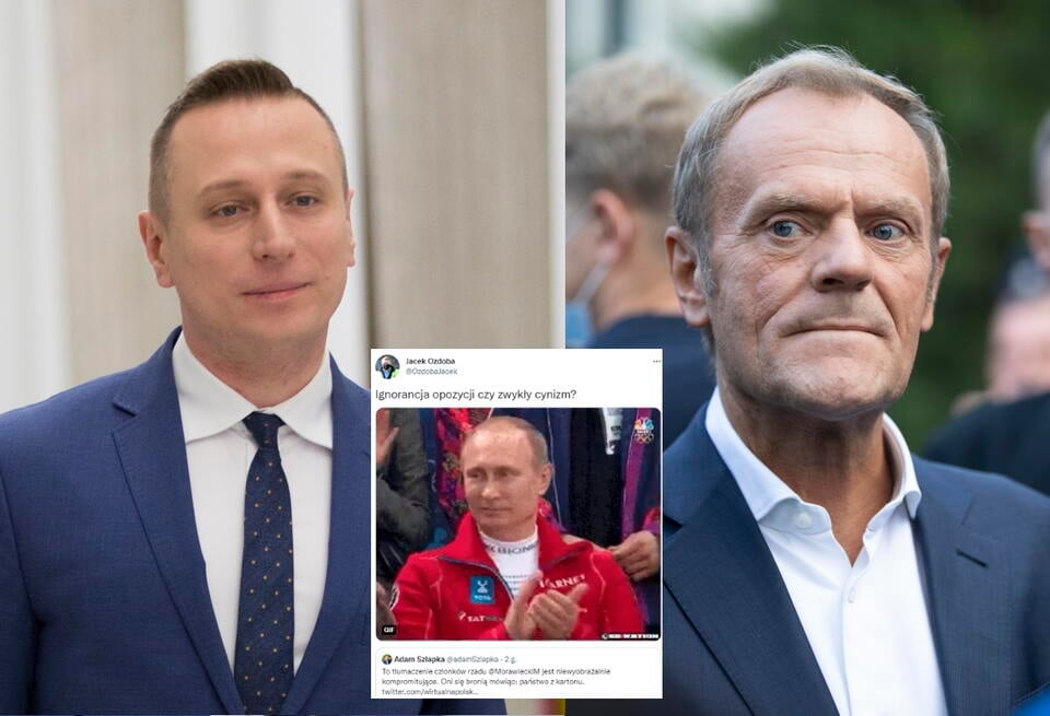 Donald Tusk, Krzysztof Brejza  / autor: fratria 