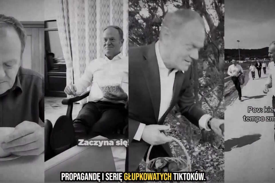 Donald Tusk w spocie Mateusza Morawieckiego (screen z X) / autor: X-Mateusz Morawiecki (screen)