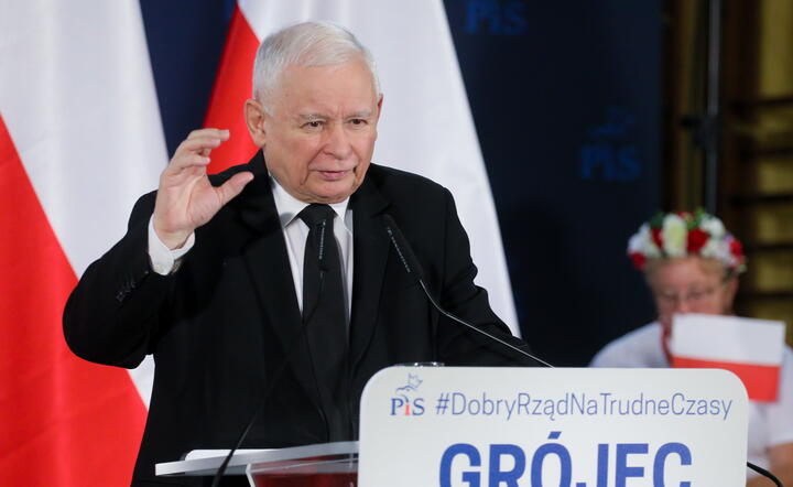 Jarosław Kaczyński w Grójcu / autor: PAP
