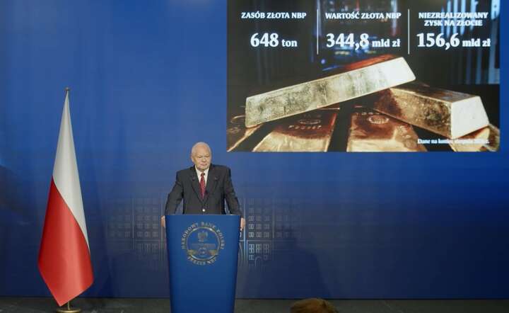 Prezes NBP prof. Adam Glapiński na konferencji prasowej, 10 września 2026 / autor: YT @nbppl - screen