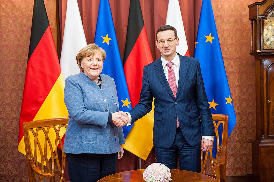 Angela Merkel, Mateusz Morawiecki / autor: Flickr: KPRM