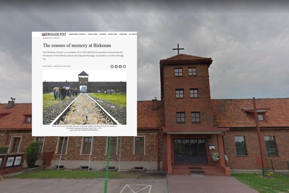 Kościół w Brzezince / autor: screen: Google Maps/jpost.com
