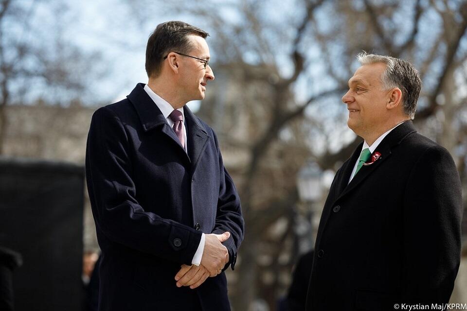 Premier RP Mateusz Morawiecki i premier Węgier Viktor Orban / autor: Krystian Maj/KPRM