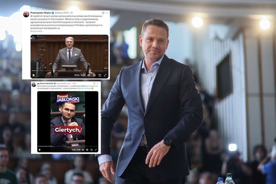 Posłowie opozycji żądają odpowiedzi ws. nielegalnej kampanii na rzecz Trzaskowskiego w Internecie / autor: PAP/Leszek Szymański/X