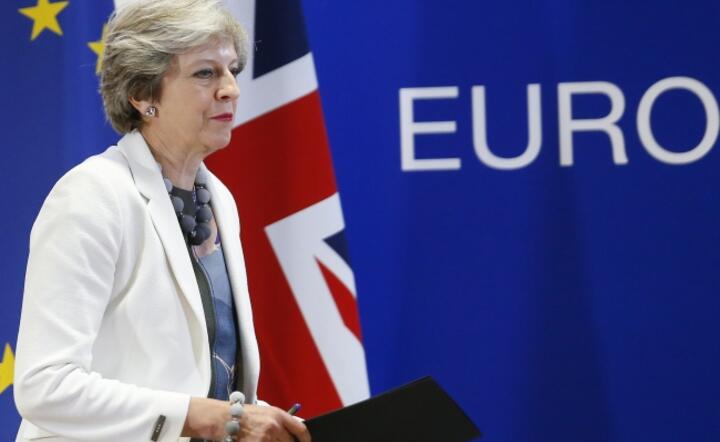 Angielska premier Theresa May w piątek 20.10 na konferencji prasowej po dwudniowym szczycie UE / autor: PAP/EPA/Julien Warnand