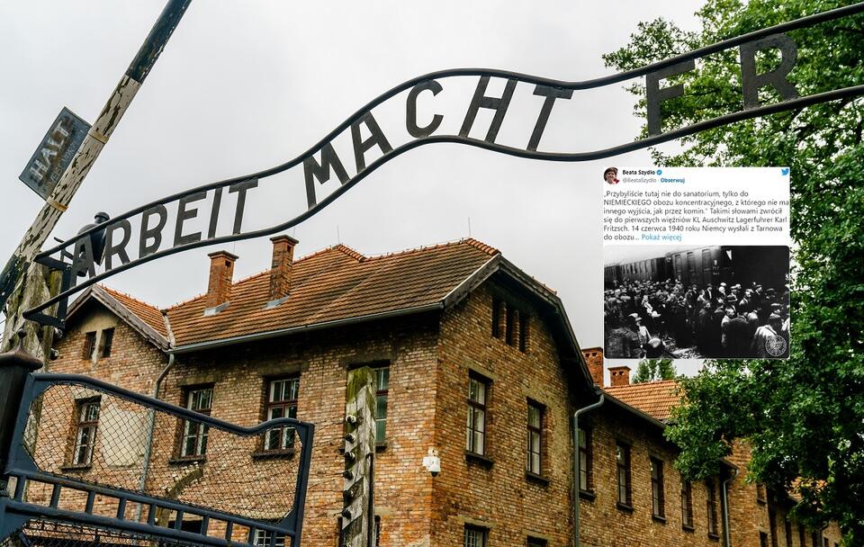 83. rocznica pierwszego transportu polskich więźniów do Auschwitz / autor: Fratria/Twitter