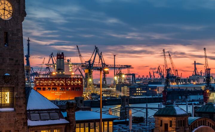 Port w Hamburgu / autor: pixabay.com
