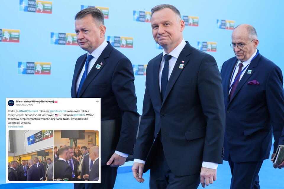 Szef MON wraz z prezydentem RP i szefem MSZ na szczycie w Wilnie / autor: PAP/Leszek Szymański / twitter.com/MON_GOV_PL