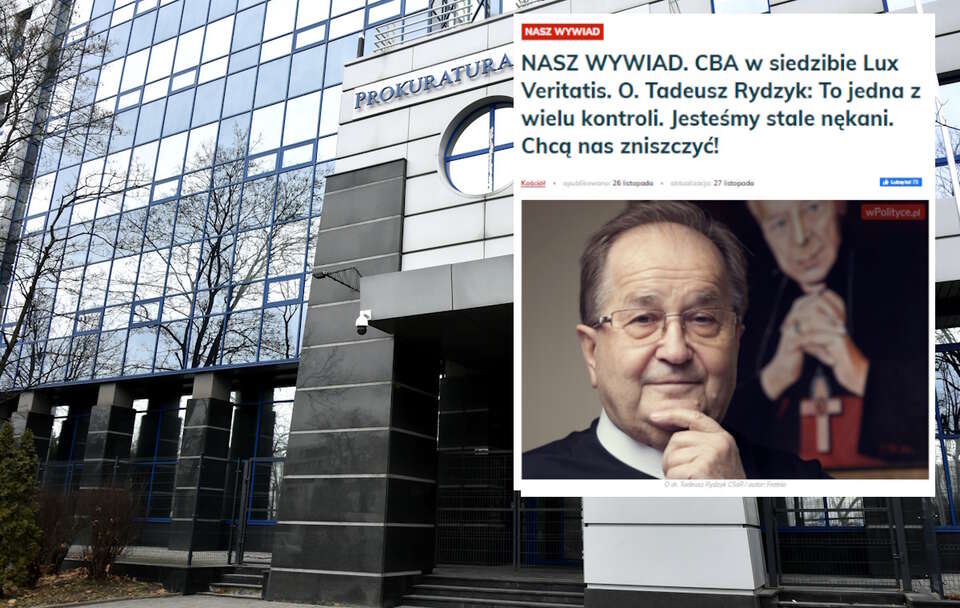 prokuratury zmieniła termin przesłuchania o. Tadeusza Rydzyka CSsR jako świadka / autor: Fratria