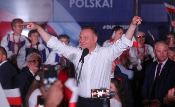 Andrzej Duda, wieczór wyborczy / autor: PAP/Roman Zawistowski