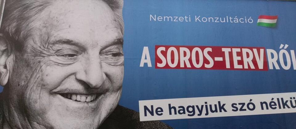 Plakat w Budapeszcie / autor: Twitter