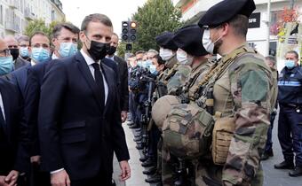 Macron: wzrośnie liczba żołnierzy na ulicach