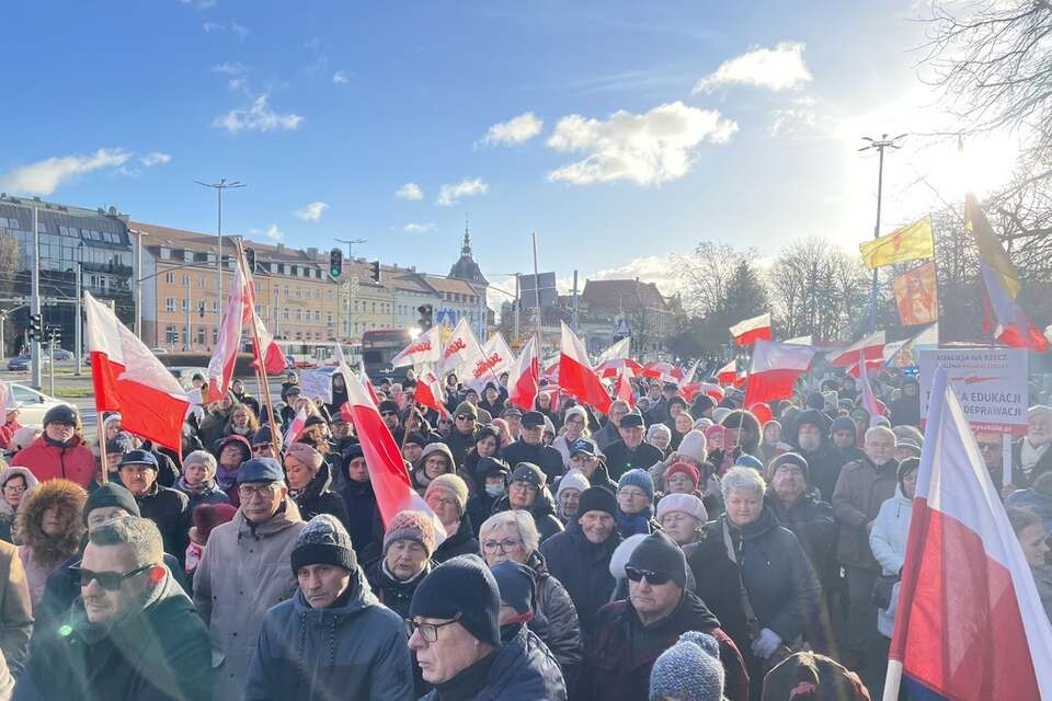 Protest w Gdańsku / autor: X/Aleksander Janowski