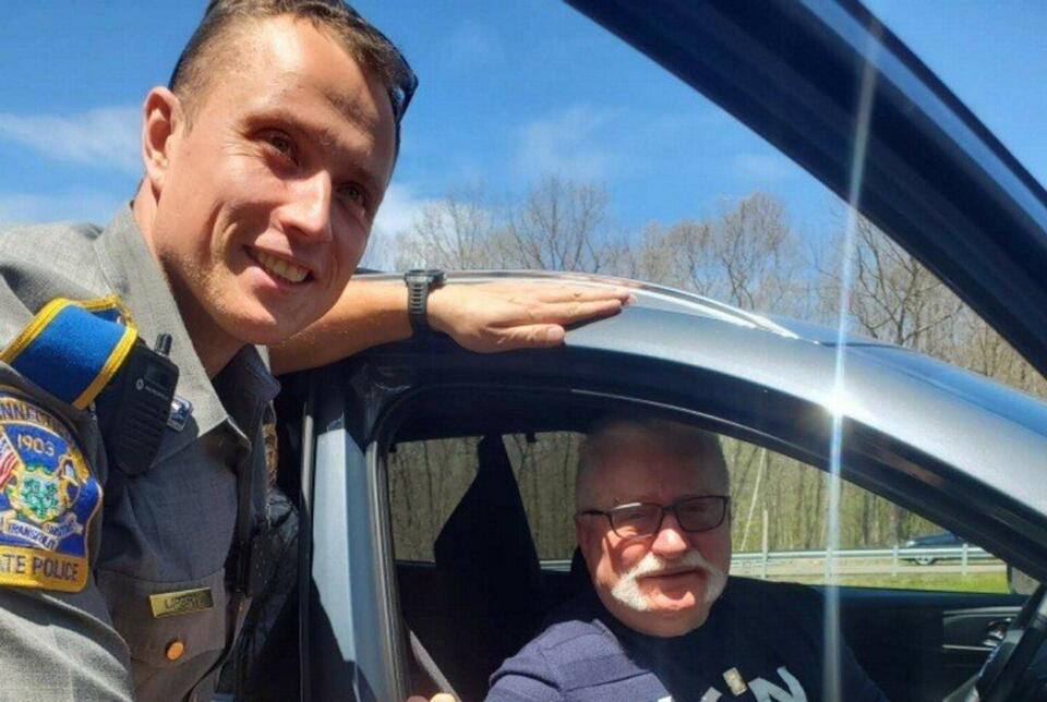 Lech Wałęsa  / autor: Facebook/Connecticut State Police