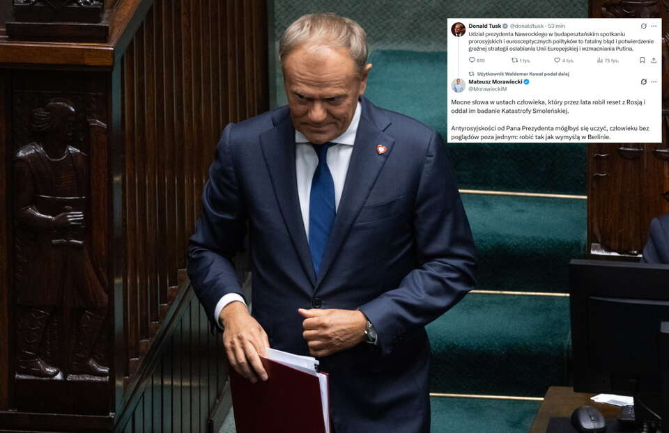 Tusk atakuje prezydenta. Mocna riposta Morawieckiego!