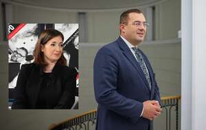 Anna Gembicka (PiS);  minister rolnictwa i rozwoju wsi Stefan Krajewski (PSL) / autor: Telewizja wPolsce24, PAP/Leszek Szymański