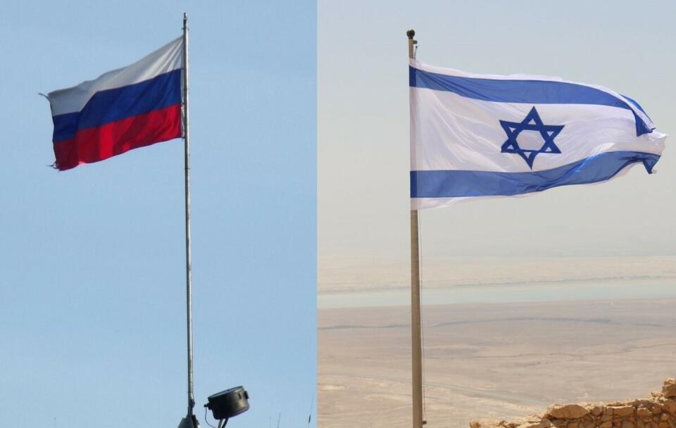 Flaga Rosji i Izraela  / autor: Fratria 