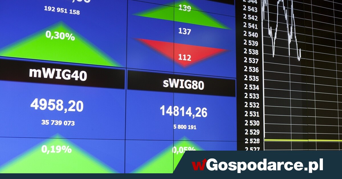 WIG20 najwyżej od 14 lat