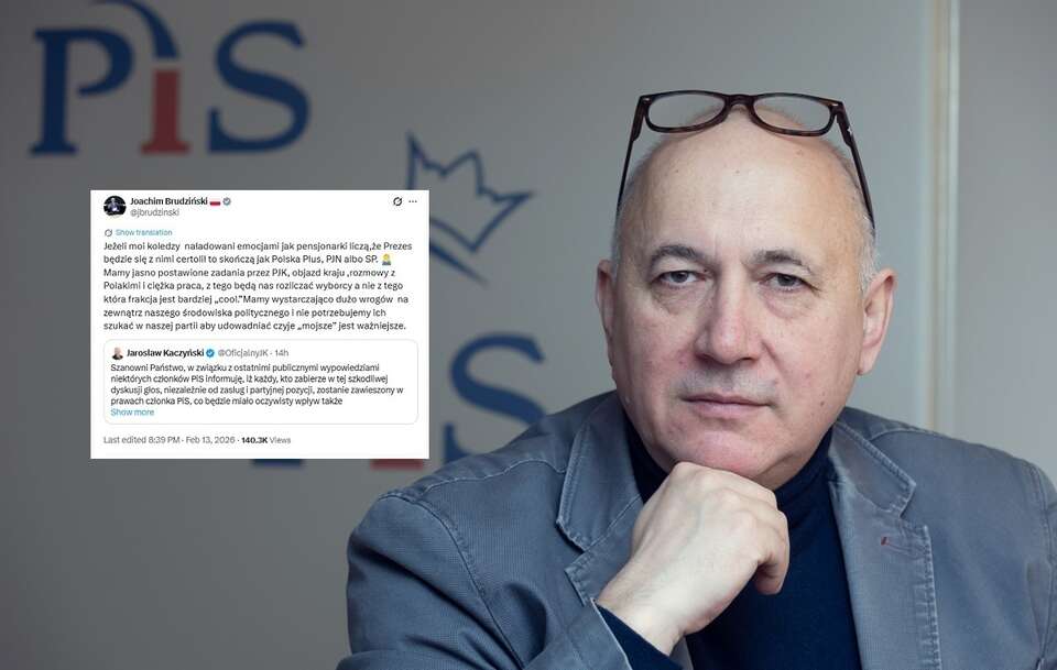 Brudziński poparł prezesa PiS ws. kłótni w partii