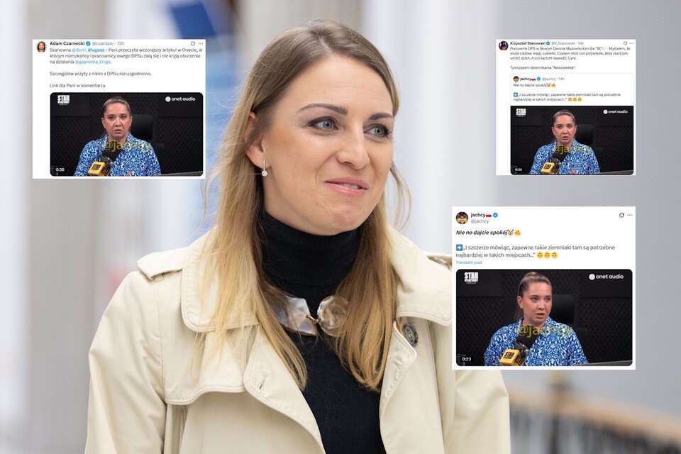Poseł KO Kinga Gajewska, bohaterka "ziemniaczanego" zamieszania / autor: Fratria/X-jachcy, screen/X-Krzysztof Stanowski, screen/X-Adam Czarnecki, screen