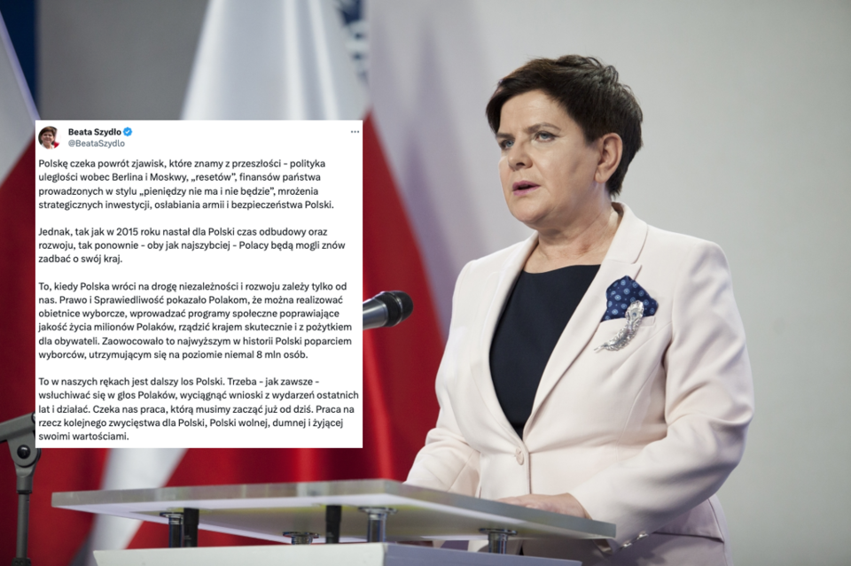 Beata Szydło / autor: Fratria/X