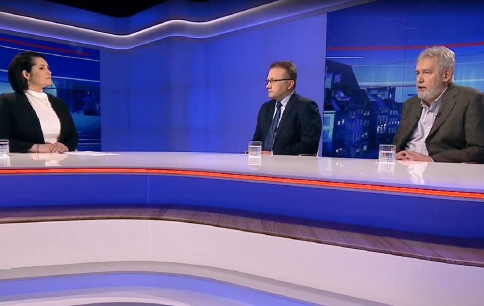 Jarosław Guzy i Marek Budzisz / autor: screenshot TVP INFO