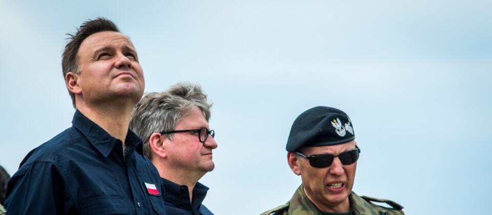 Andrzej Duda, Paweł Soloch, Mirosław Różański, fot. PAP/Tytus Żmijewski