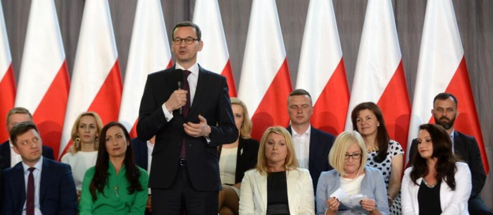 Premier Mateusz Morawiecki podczas spotkania z mieszkańcami Garwolina / autor: PAP/Jakub Kamiński