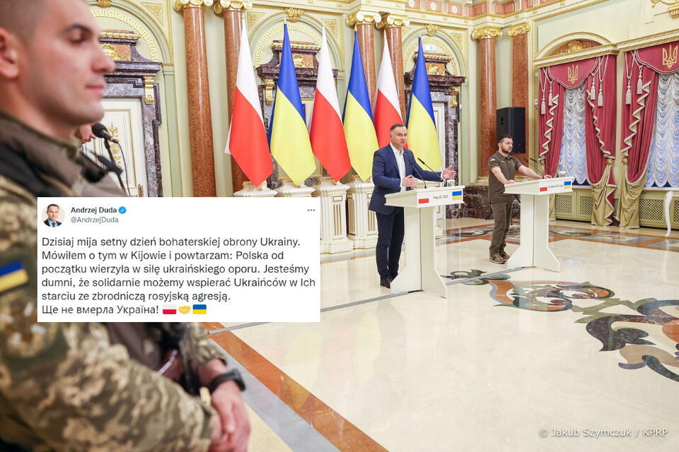 Andrzej Duda, Wołodymyr Zełenski  / autor: Jakub Szymczuk/KPRP