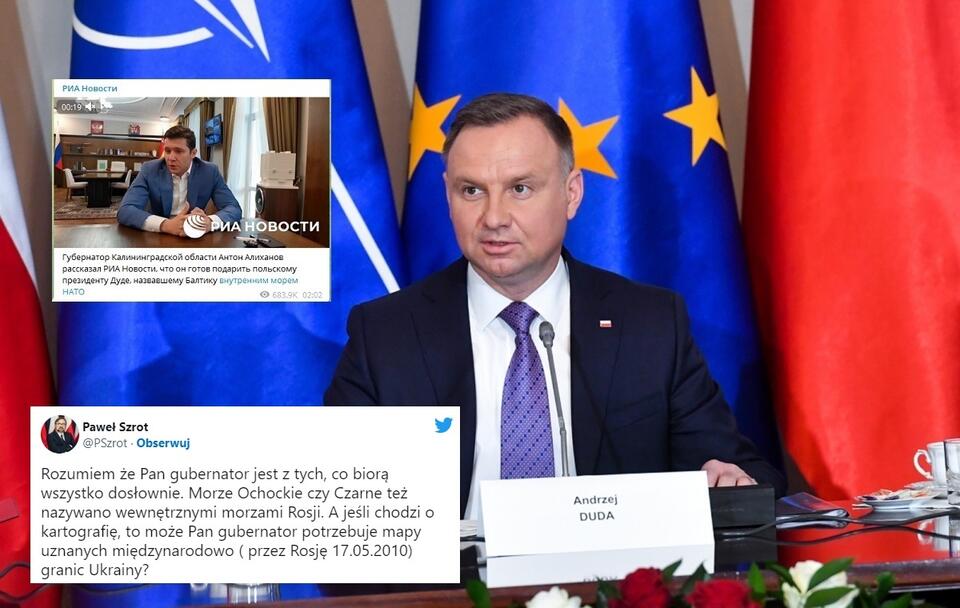 Prezydent Andrzej Duda podczas otwarcia RBN / autor:  PAP/Piotr Nowak; Telegram;Twitter