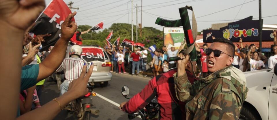 Protesty w stolicy Nikaragui / autor: PAP/EPA