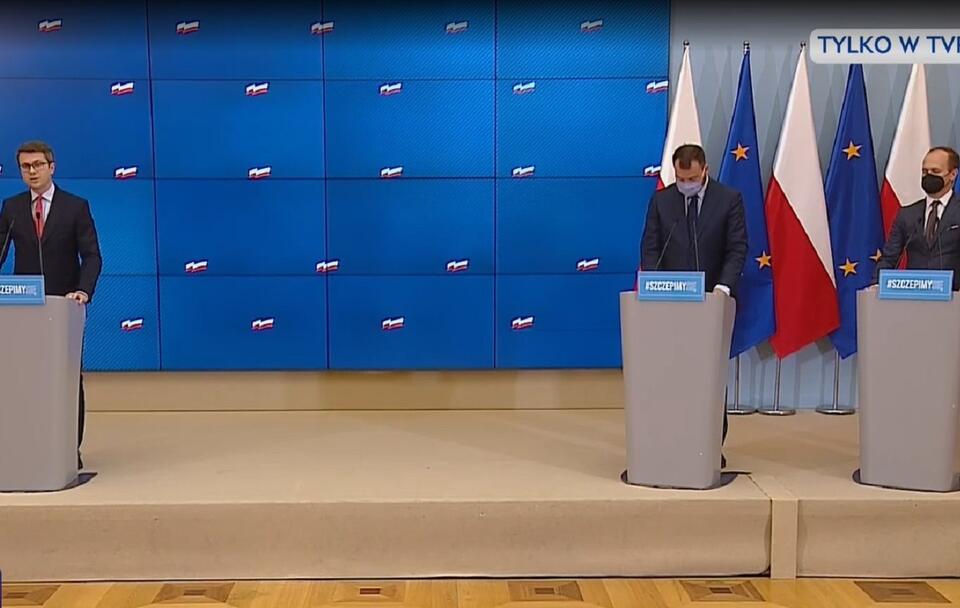 Konferencja prasowa / autor: screenshot TVP INFO