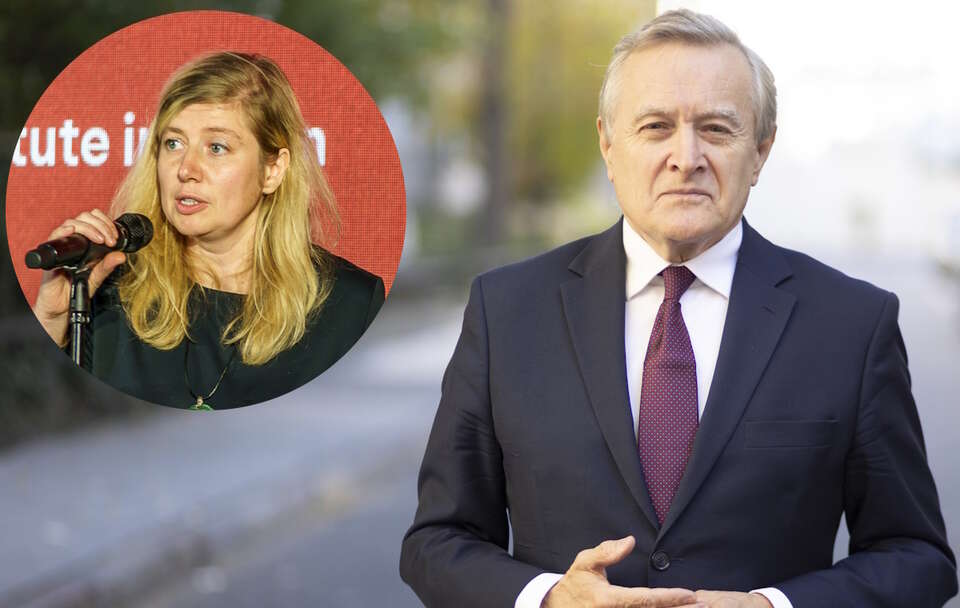 Hanna Radziejowska, prof. Piotr Gliński  / autor: Fratria