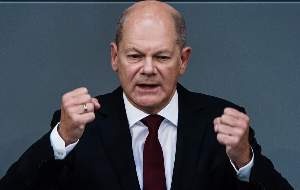 Kanclerz Niemiec Olaf Scholz  / autor: PAP/EPA/CLEMENS BILAN