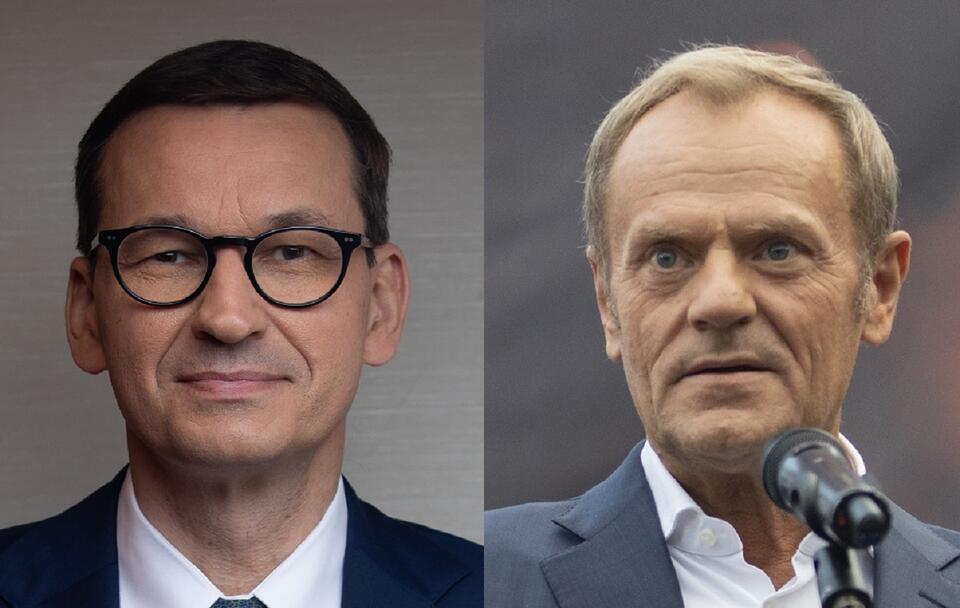 Mateusz Morawiecki/Donald Tusk / autor: Fratria