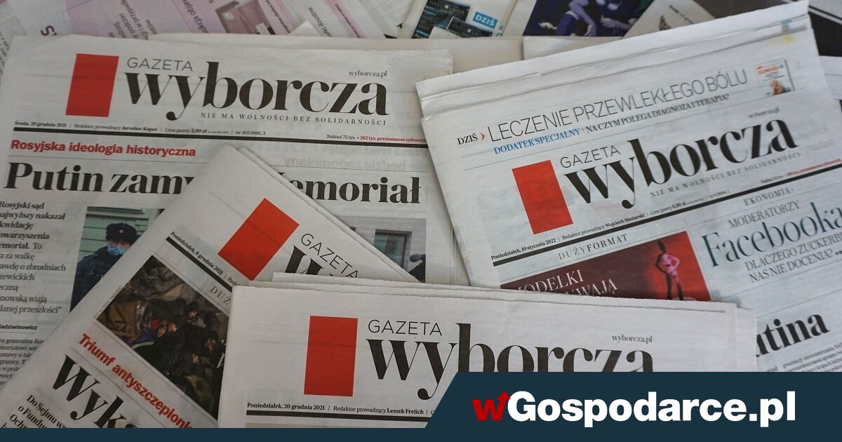 Nakład „Gazety Wyborczej” wciąż mniejszy i spada - wGospodarce.pl