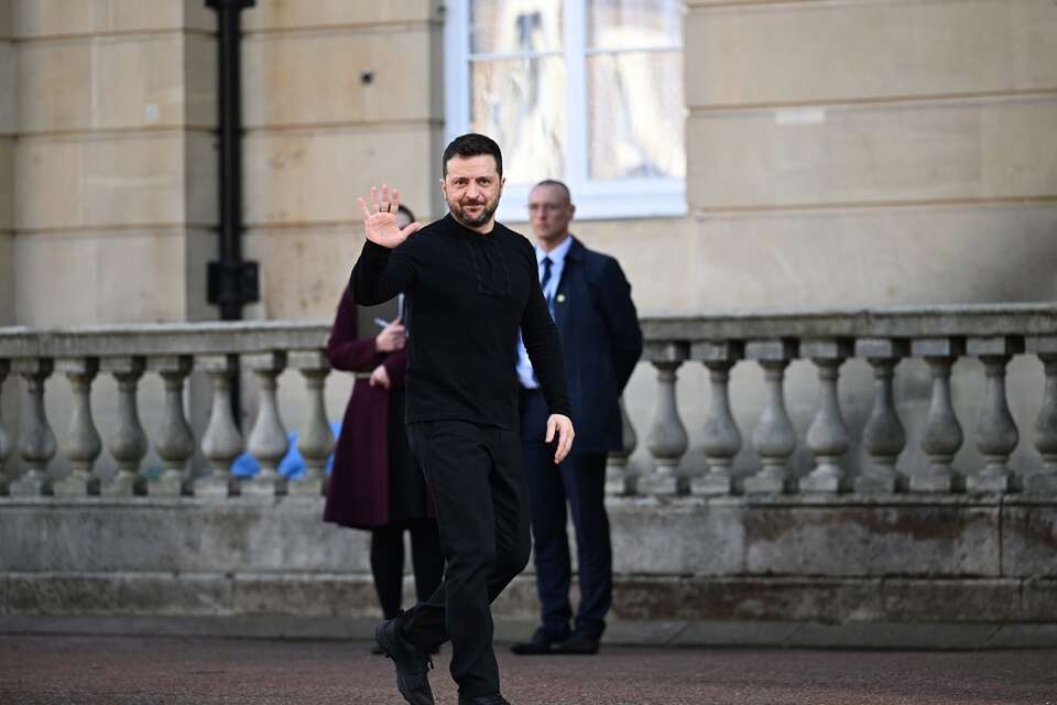 Prezydent Ukrainy Wołodymyr Zełenski na szczycie poświęconym Ukrainie w Lancaster House w Londynie / autor: PAP/EPA/CHRIS J. RATCLIFFE / POOL