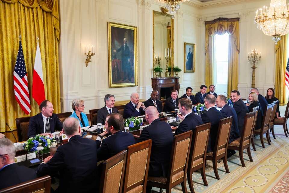 Spotkanie prezydenta i premiera z Joe Bidenem